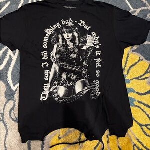 Taylor Swift I Did Something Bad oversized distressed short sleeve shirt size M